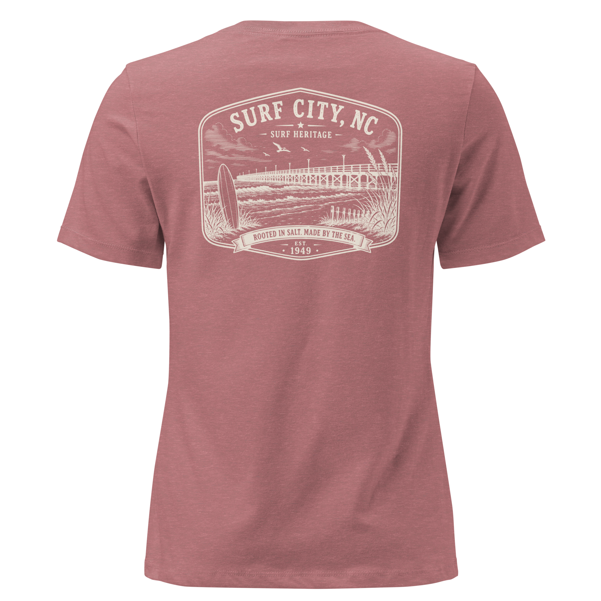 Surf City, NC - Surf Heritage - Women's Relaxed T-Shirt