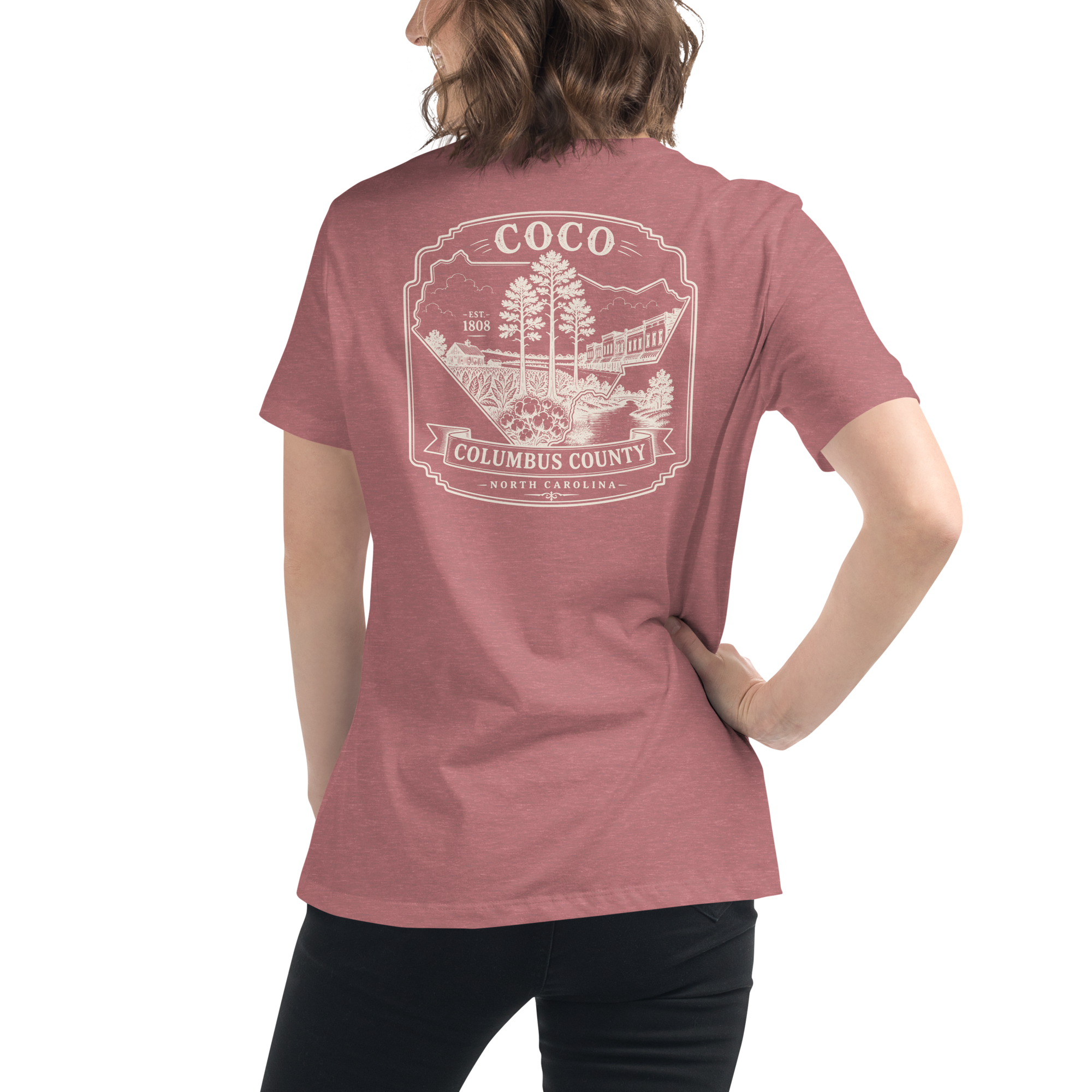 Whiteville, NC - CoCo - Women's Relaxed T-Shirt