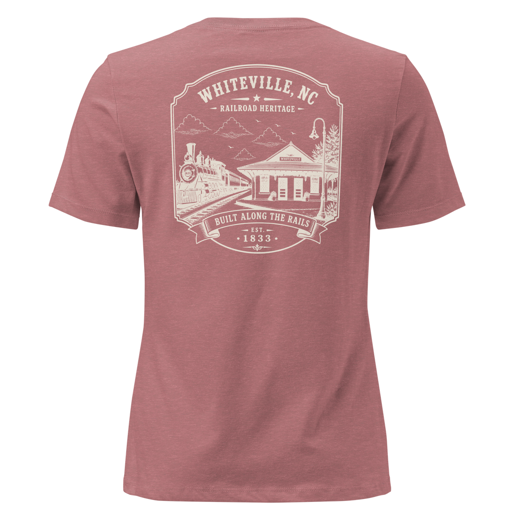 Whiteville, NC - Railroad Heritage - Women's Relaxed T-Shirt