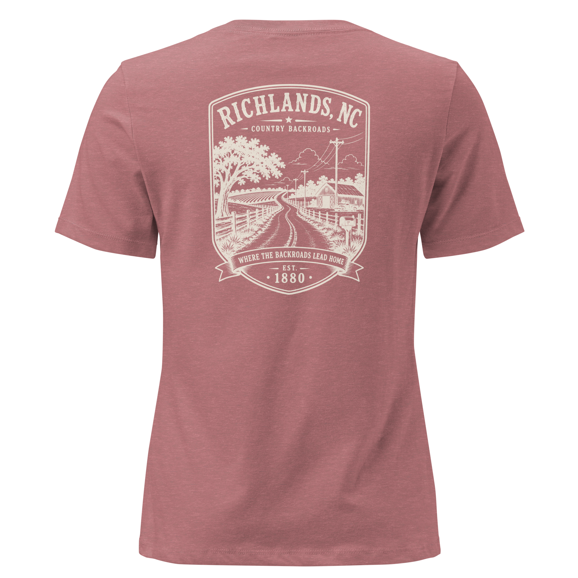 Richlands, NC - Country Backroads - Women's Relaxed T-Shirt
