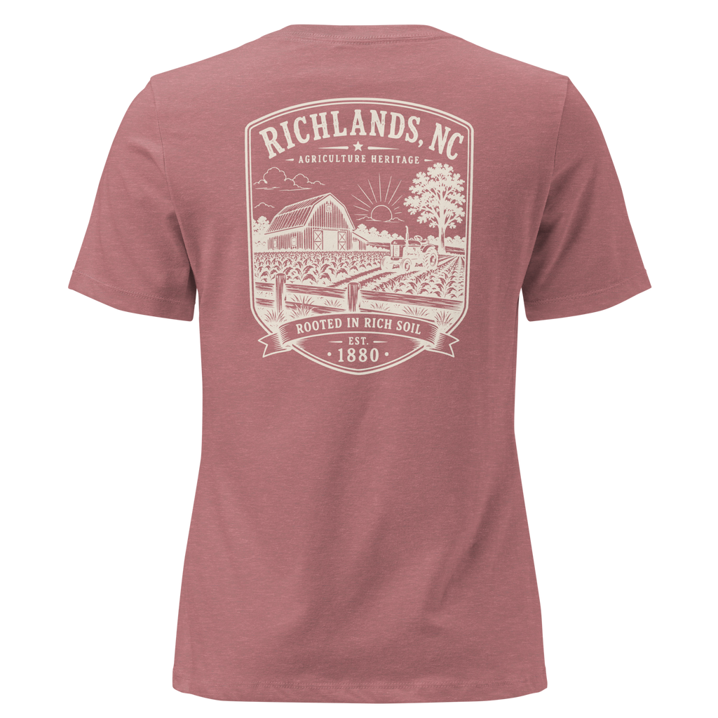 Richlands, NC - Rooted in Rich Soil - Women's Relaxed T-Shirt