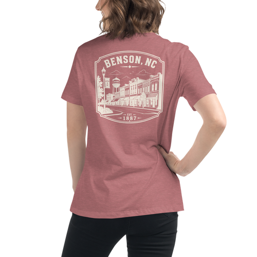 Benson NC - Downtown - Women's Relaxed T-Shirt