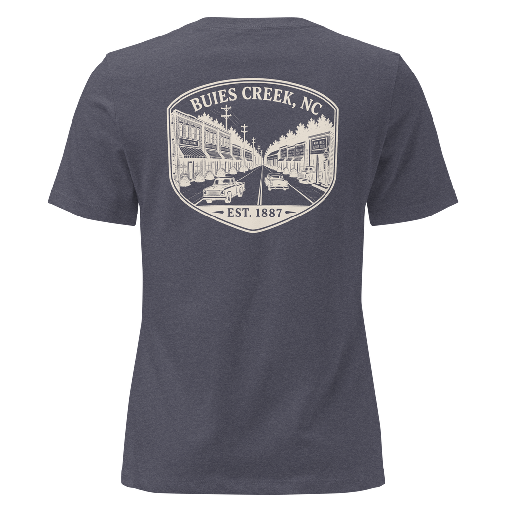 Buies Creek, NC - Main Street - Women's Relaxed T-Shirt