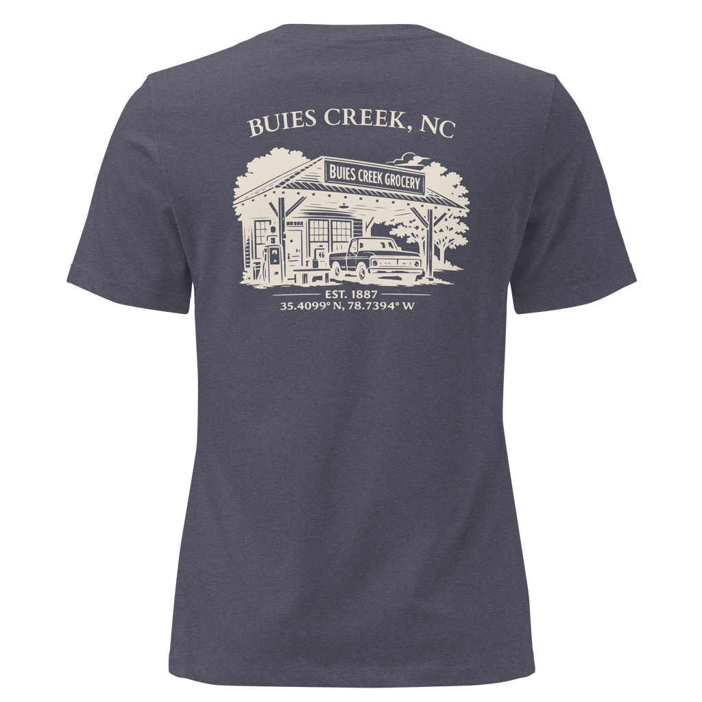 Buies Creek, NC - Buies Creek Grocery - Women's Relaxed T-Shirt