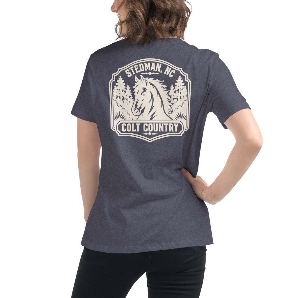 Stedman, NC - Colt Country- Women's Relaxed T-Shirt