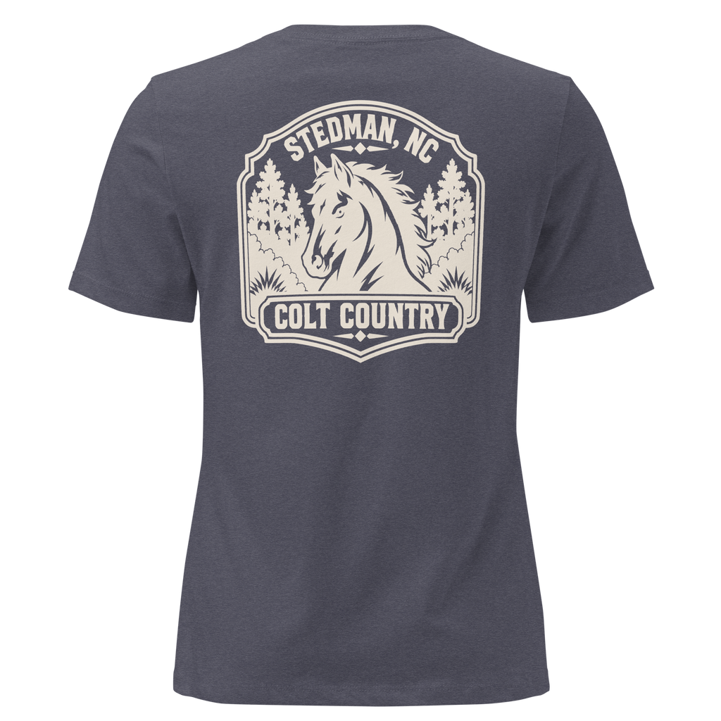 Stedman, NC - Colt Country- Women's Relaxed T-Shirt