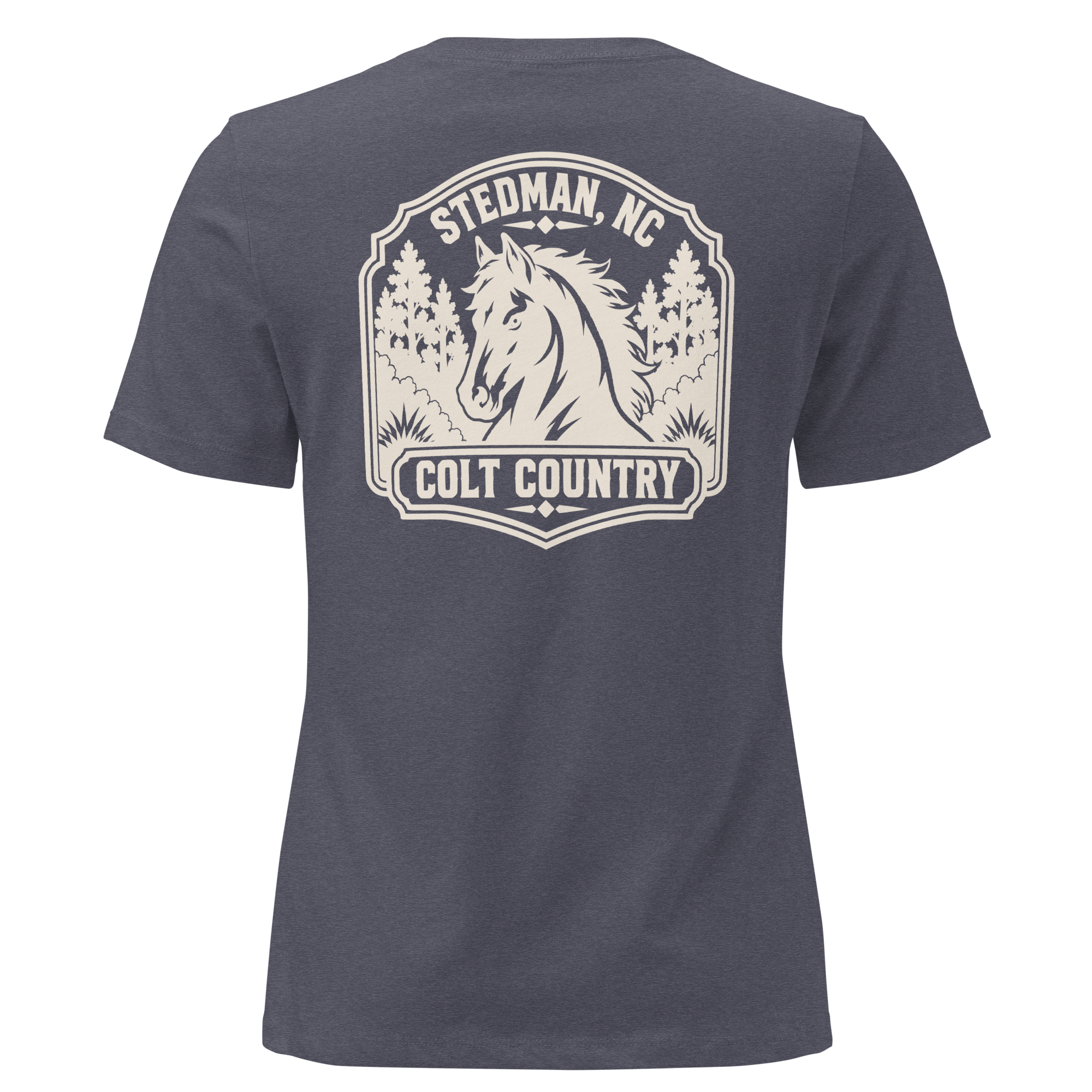 Stedman, NC - Colt Country- Women's Relaxed T-Shirt