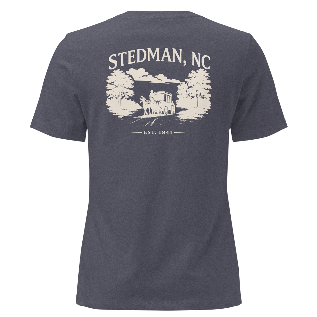 Stedman, NC - Stedman Stagecoach Town- Women's Relaxed T-Shirt