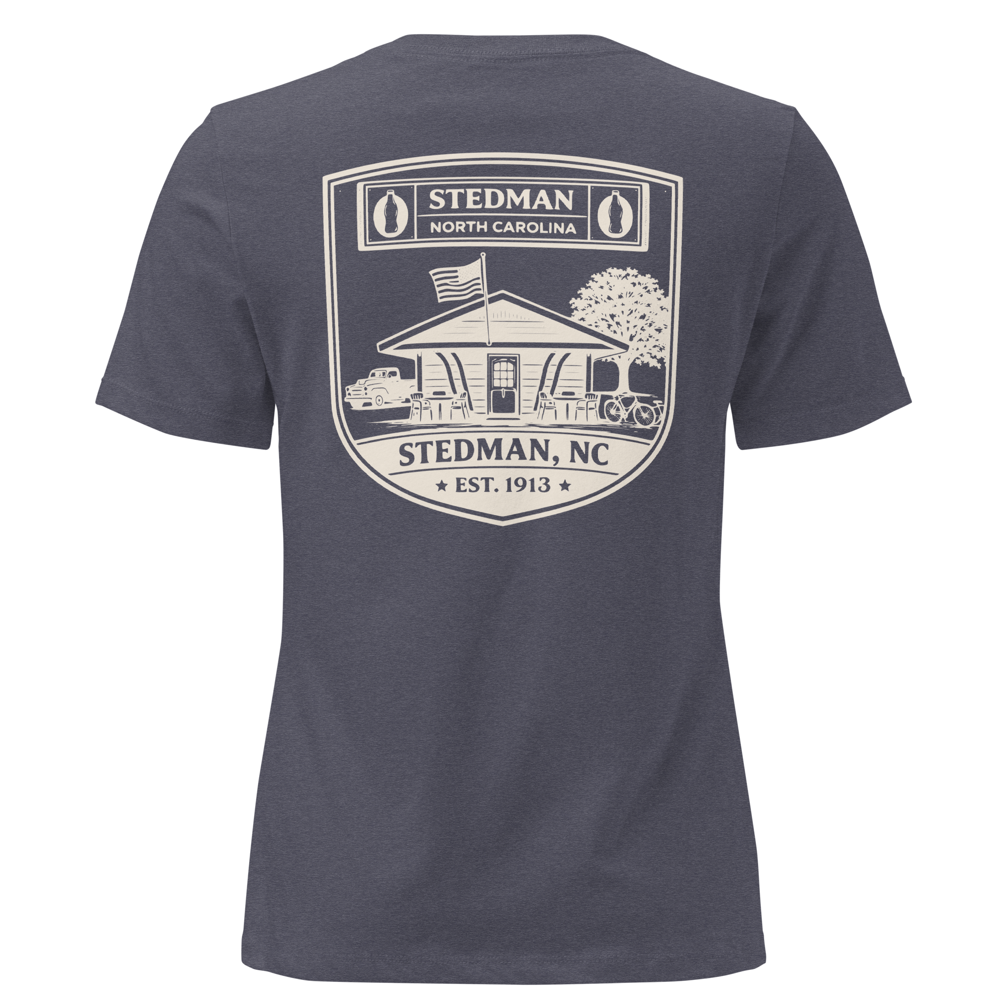 Stedman, NC - Stedman Soda Shop Badge- Women's Relaxed T-Shirt