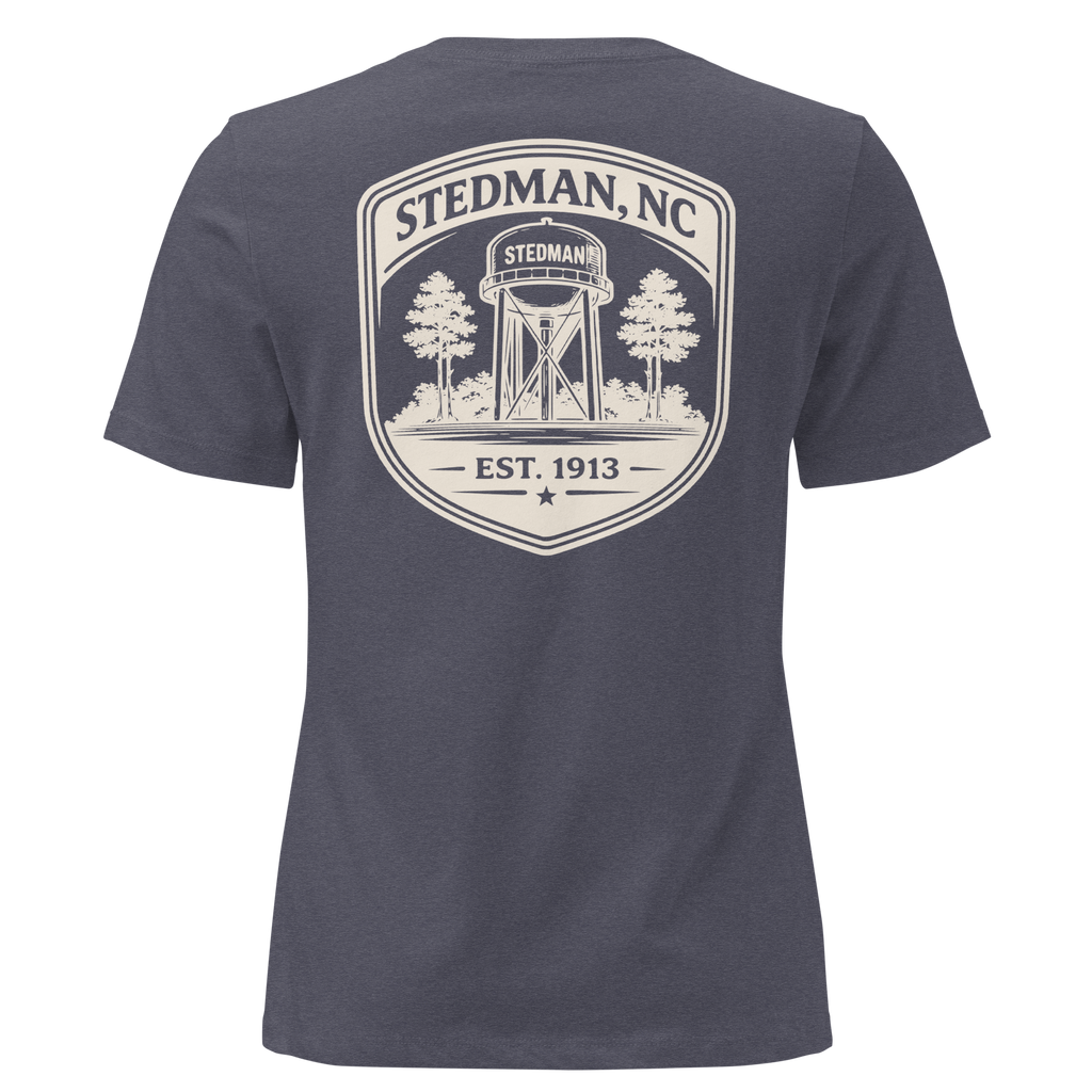 Stedman, NC - Stedman Water Tower Badge- Women's Relaxed T-Shirt