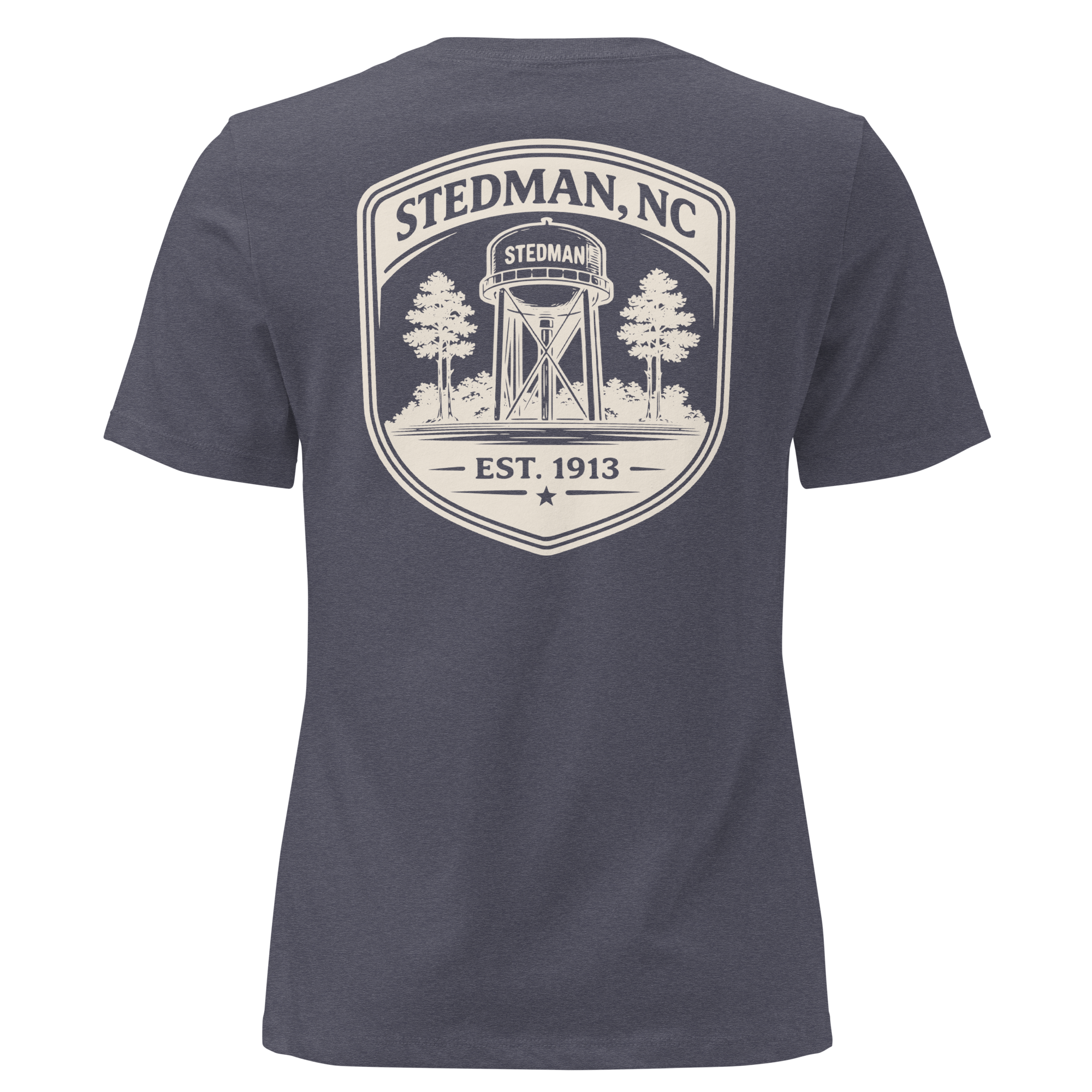 Stedman, NC - Stedman Water Tower Badge- Women's Relaxed T-Shirt