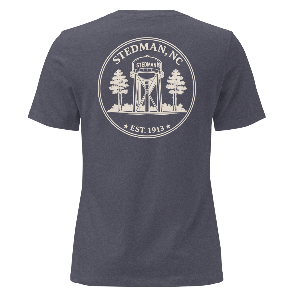 Stedman, NC - Stedman Water Tower Round Badge - Women's Relaxed T-Shirt
