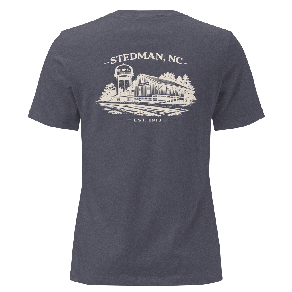 Stedman, NC - Stedman Train Depot- Women's Relaxed T-Shirt