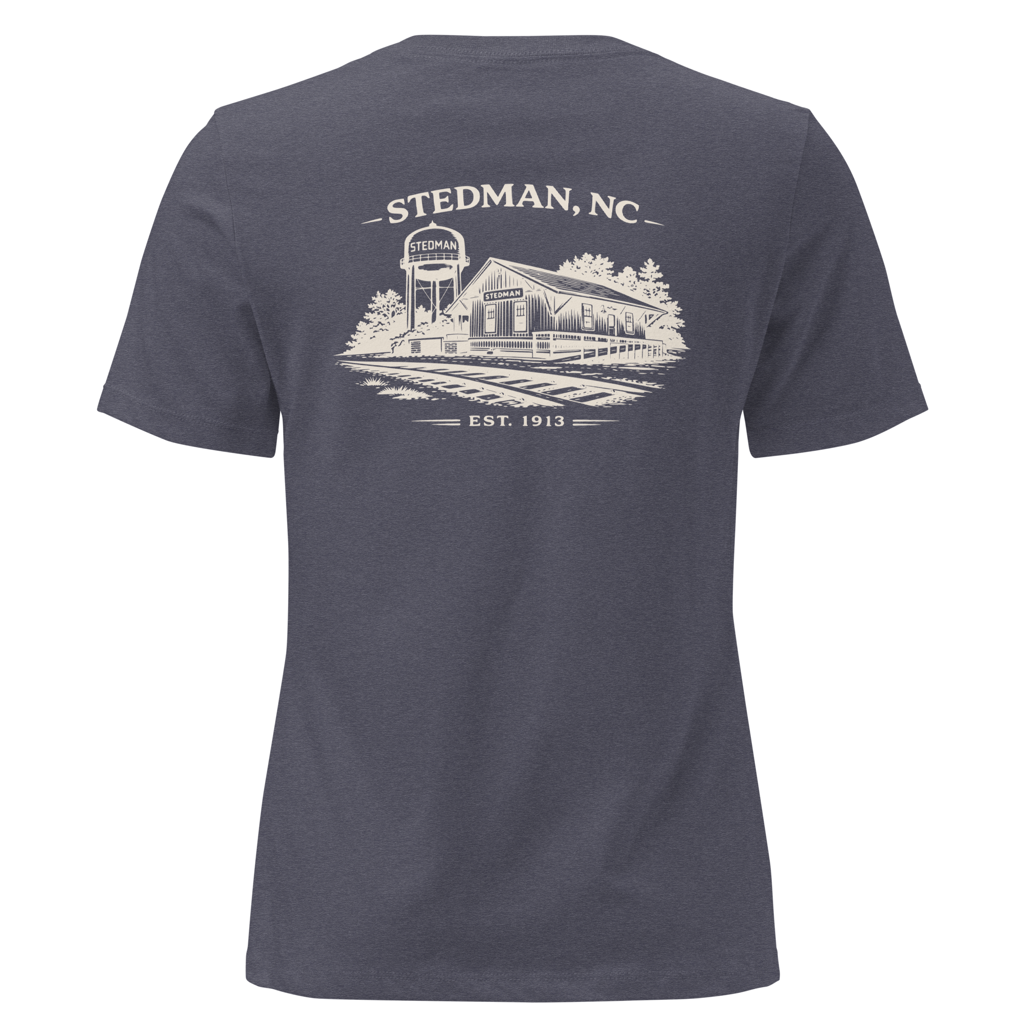 Stedman, NC - Stedman Train Depot- Women's Relaxed T-Shirt
