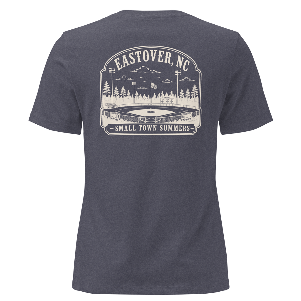 Eastover NC - Summer at the Ballpark- Women's Relaxed T-Shirt