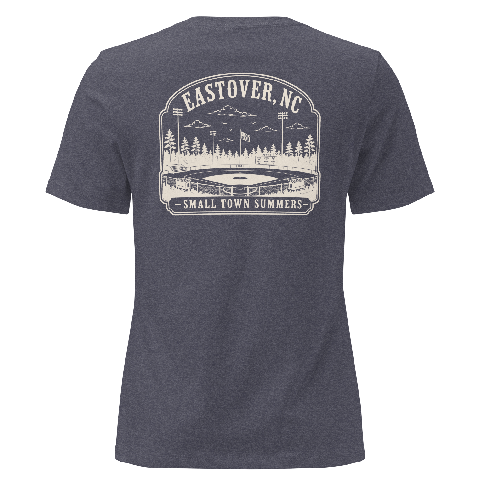 Eastover NC - Summer at the Ballpark- Women's Relaxed T-Shirt
