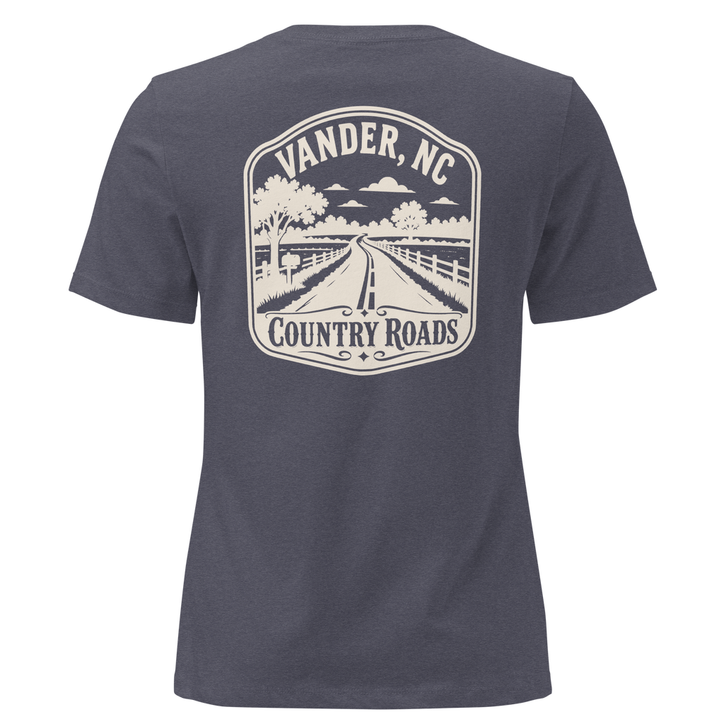 Vander NC - Country Roads- Women's Relaxed T-Shirt
