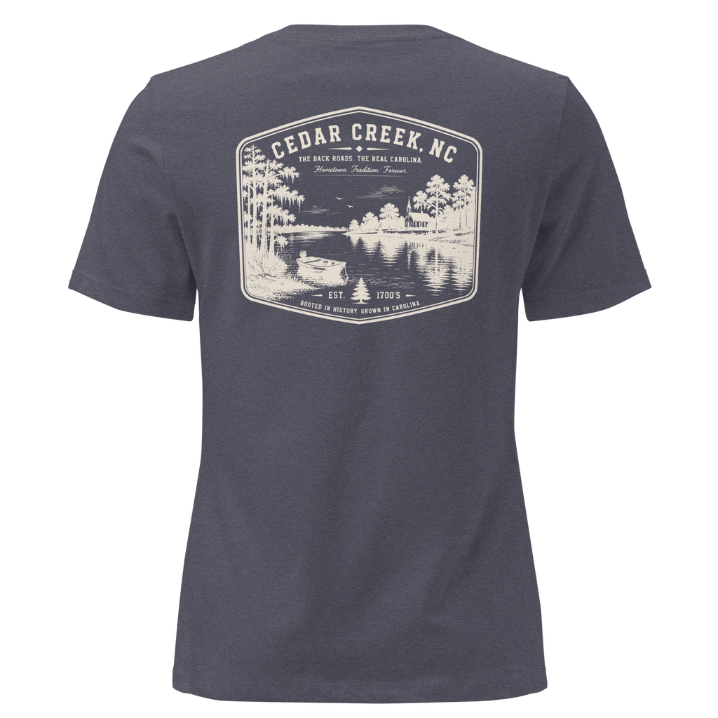 Cedar Creek, NC - The River - Women's Relaxed T-Shirt