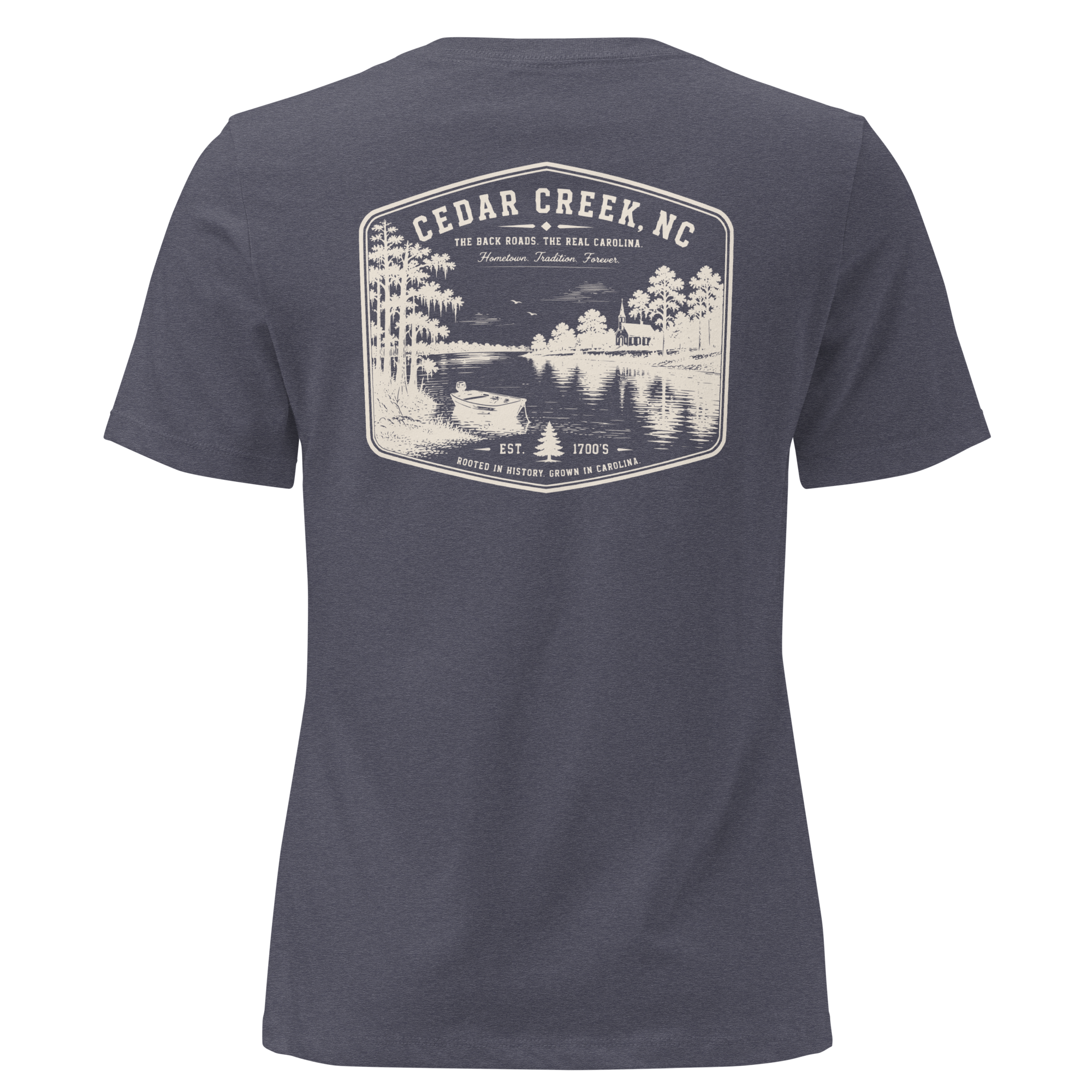 Cedar Creek, NC - The River - Women's Relaxed T-Shirt