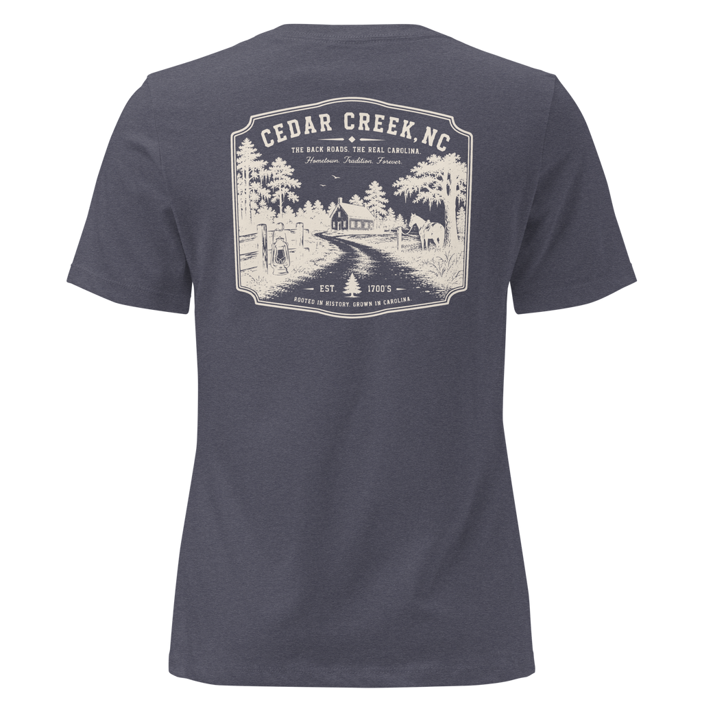 Cedar Creek, NC - Early Carolina - Women's Relaxed T-Shirt