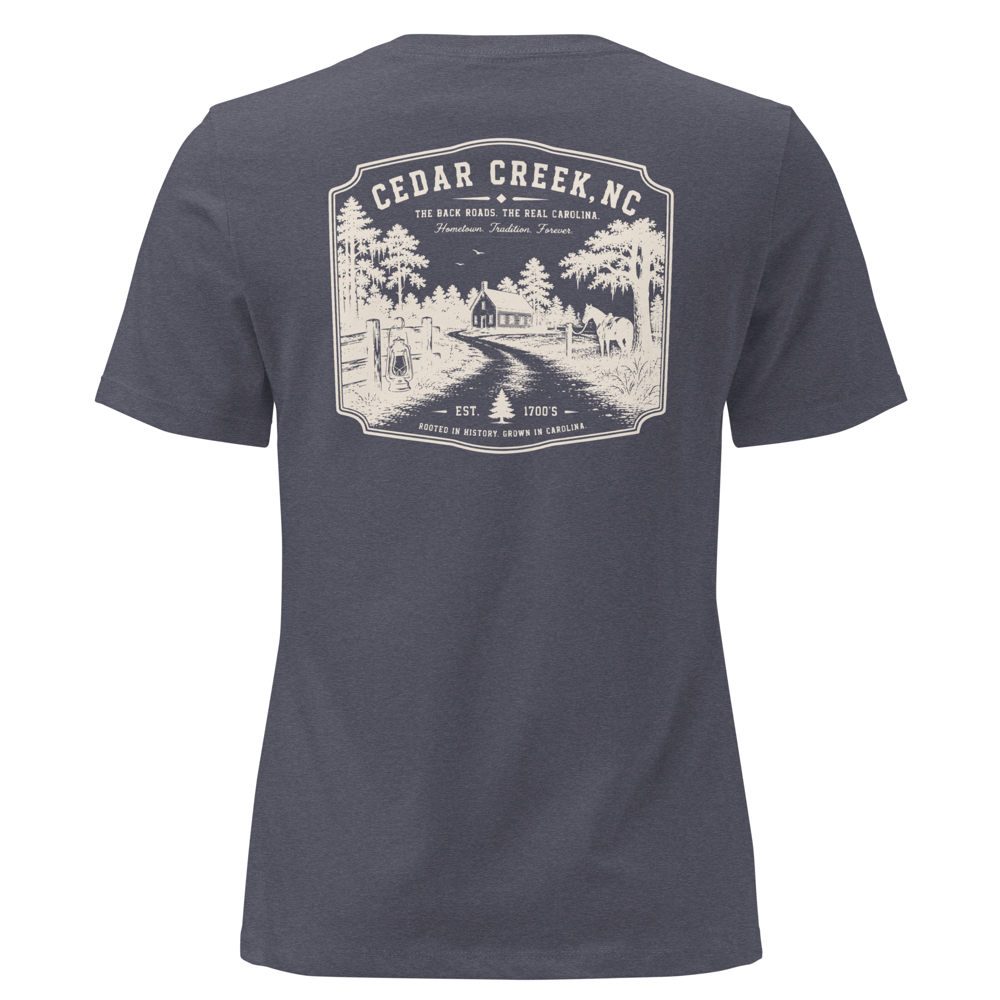 Cedar Creek, NC - Early Carolina - Women's Relaxed T-Shirt