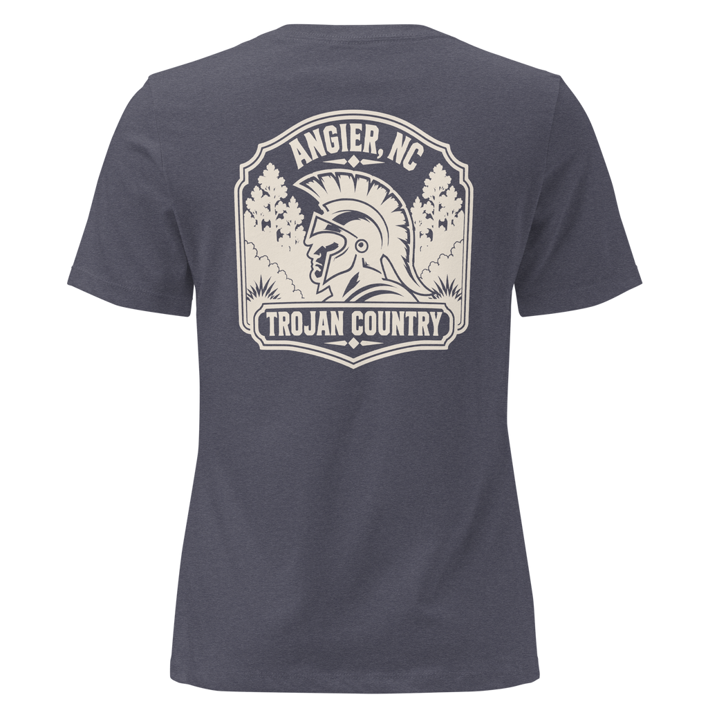 Angier NC - Trojan Country- Women's Relaxed T-Shirt