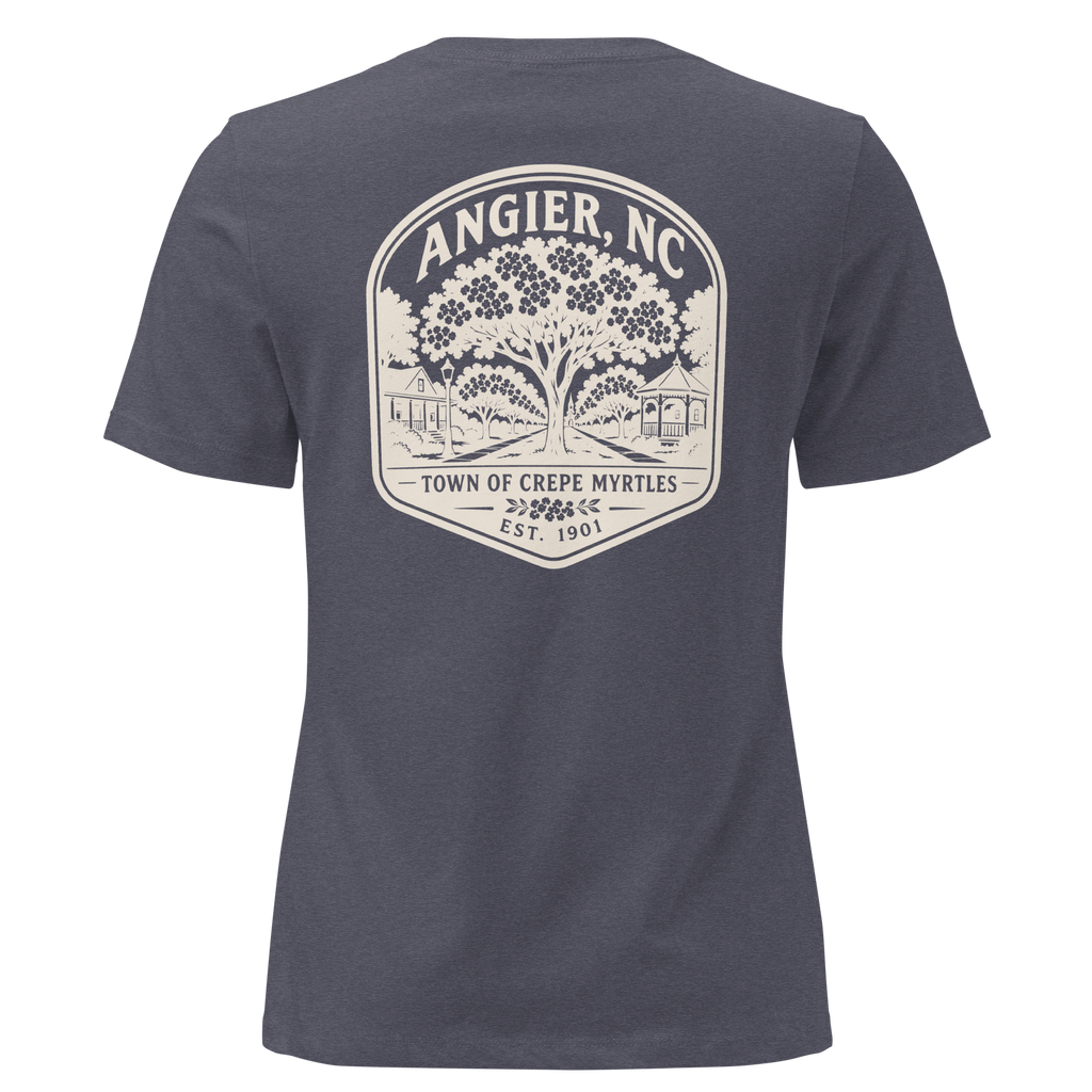 Angier NC - Street of Crepe Myrtles- Women's Relaxed T-Shirt