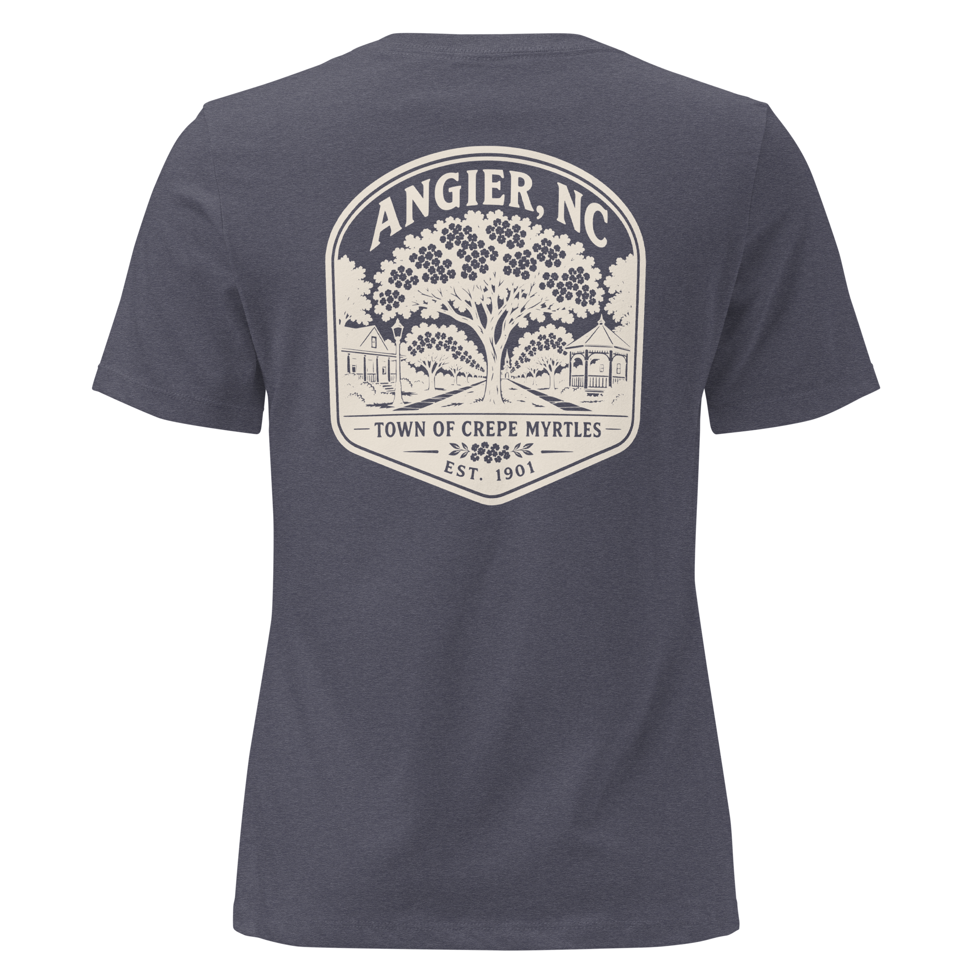 Angier NC - Street of Crepe Myrtles- Women's Relaxed T-Shirt