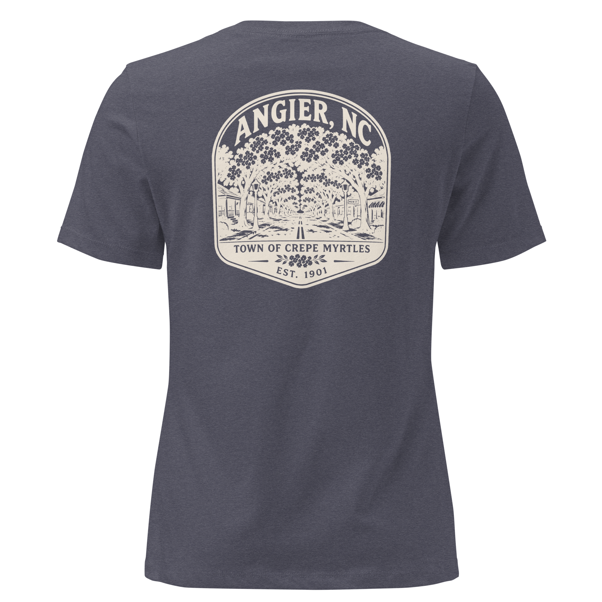 Angier NC - Town of Crepe Myrtles- Women's Relaxed T-Shirt