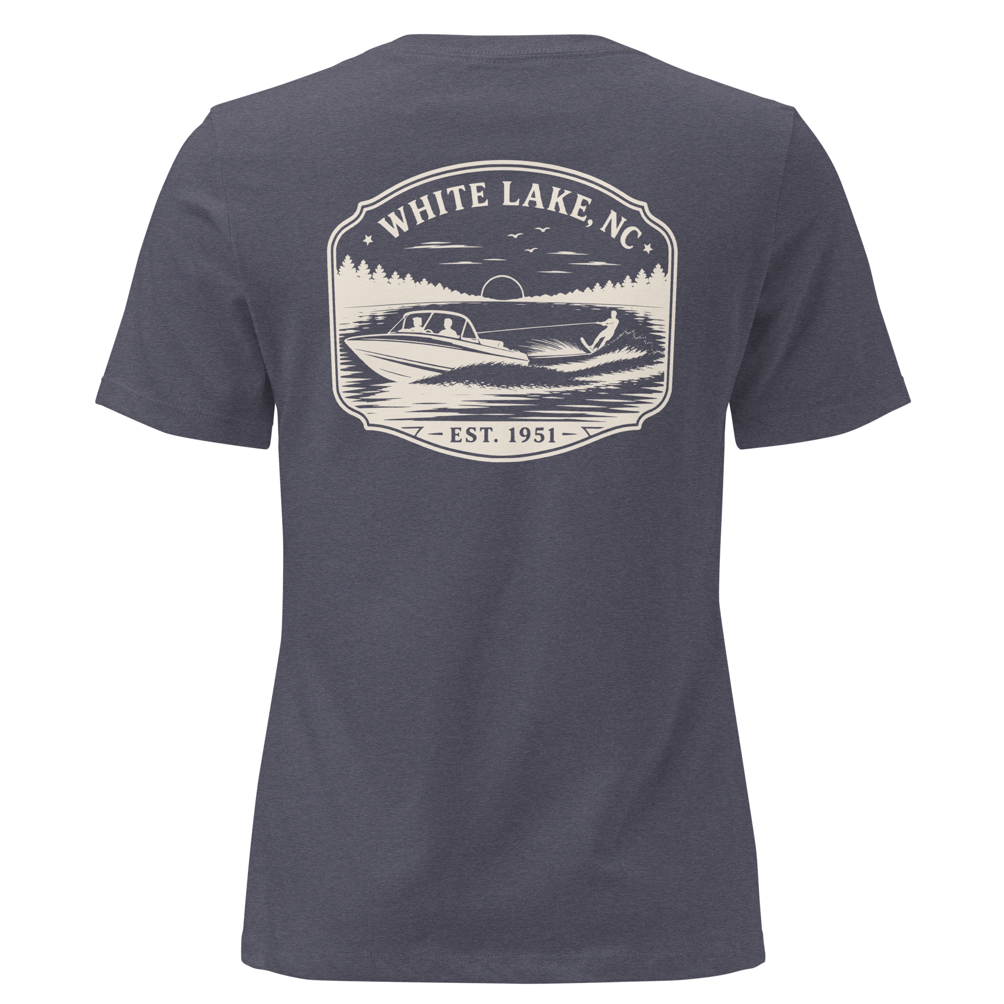 White Lake NC - Boat Fun- Women's Relaxed T-Shirt