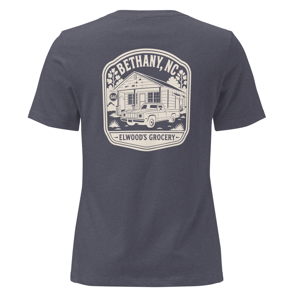 Bethany NC - Elwood's Grocery- Women's Relaxed T-Shirt