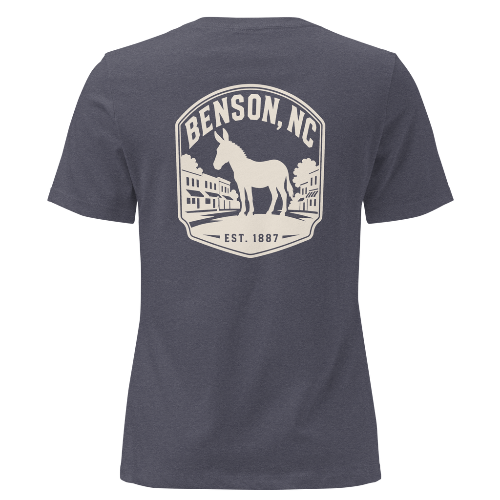 Benson NC - Mule Town - Women's Relaxed T-Shirt