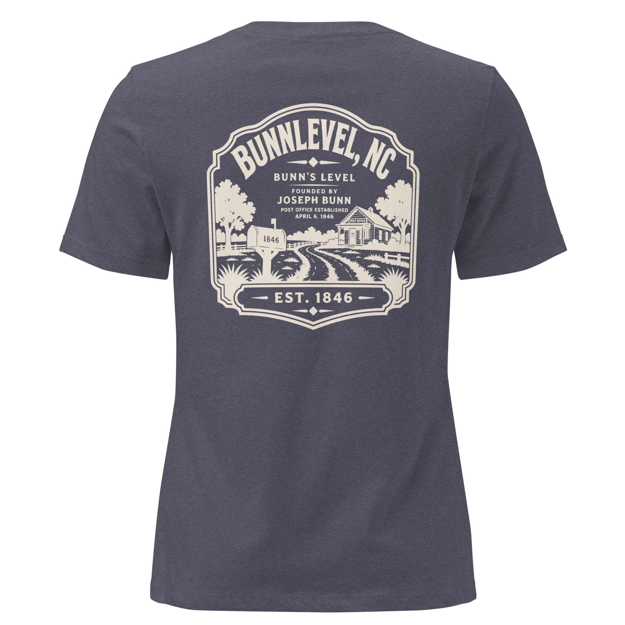 Bunnlevel NC - Town Heritage- Women's Relaxed T-Shirt