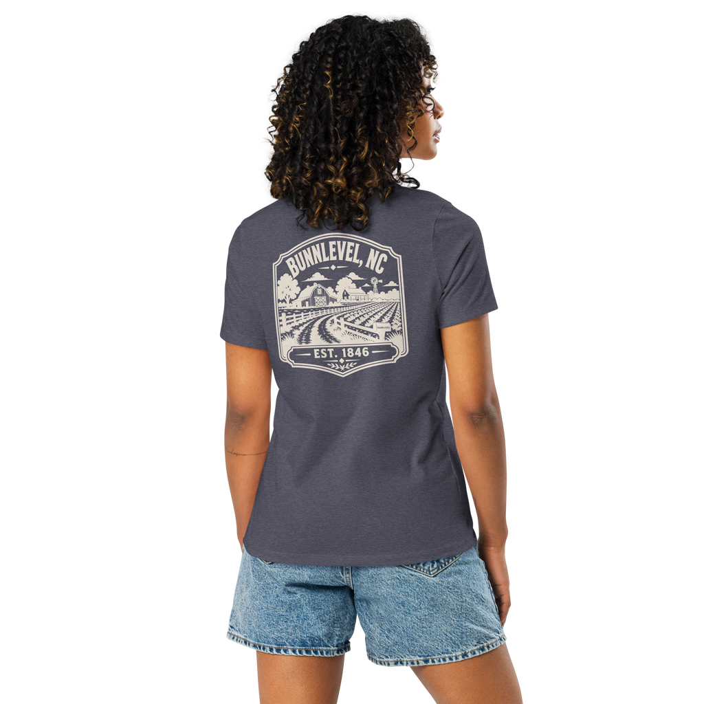 Bunnlevel NC - Farm Heritage- Women's Relaxed T-Shirt