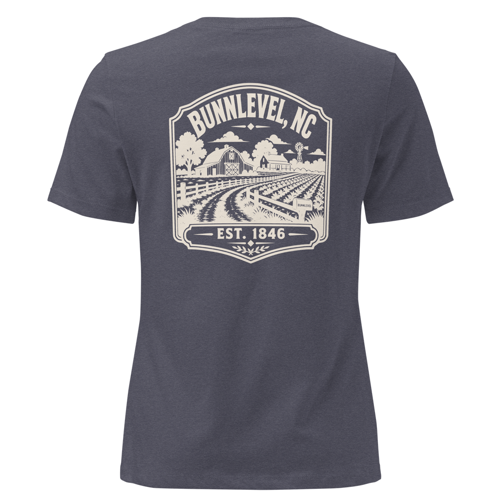 Bunnlevel NC - Farm Heritage- Women's Relaxed T-Shirt