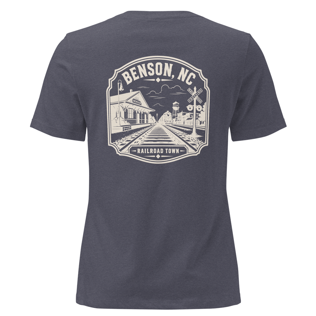 Benson NC - Railroad Town - Women's Relaxed T-Shirt