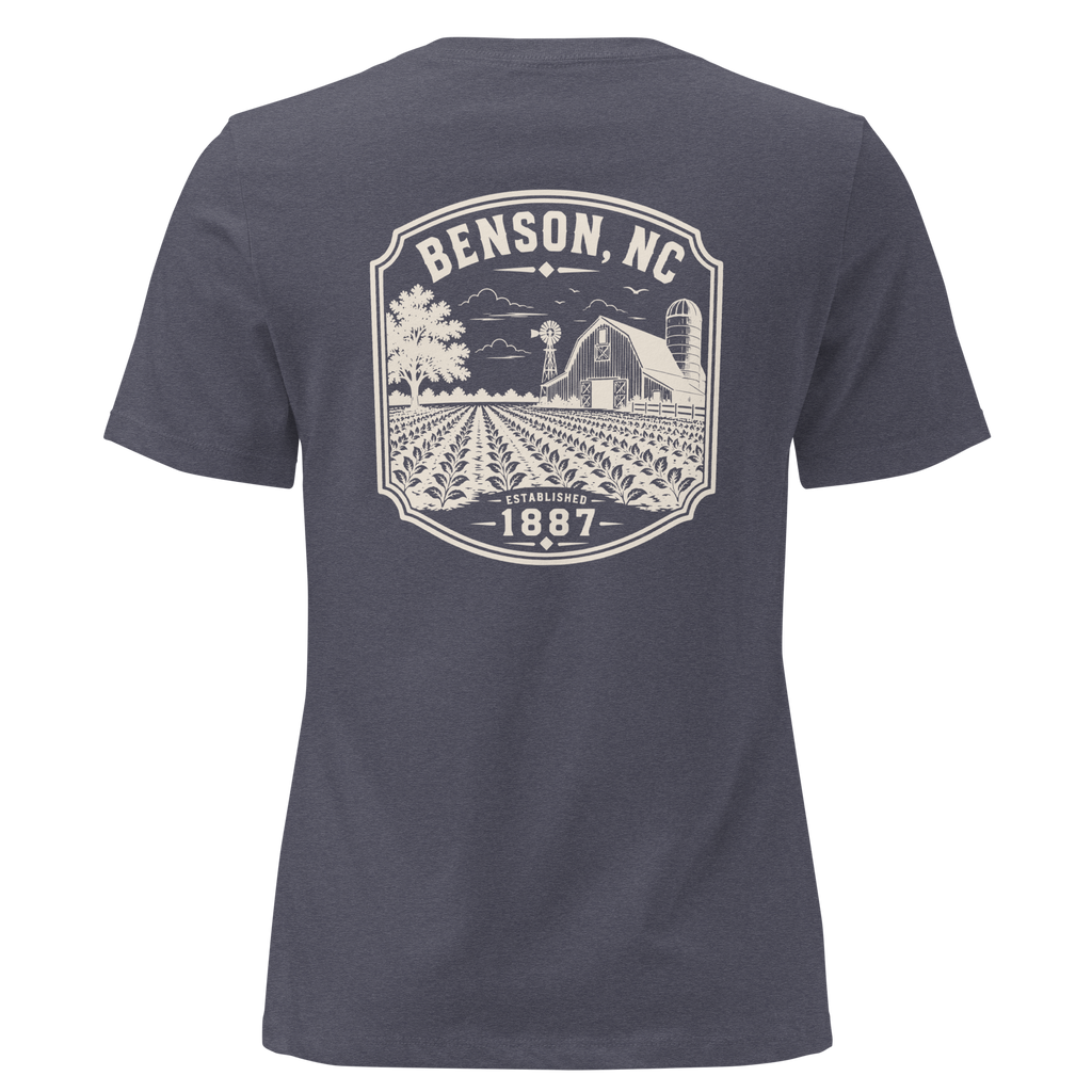 Benson NC - Farm Country - Women's Relaxed T-Shirt