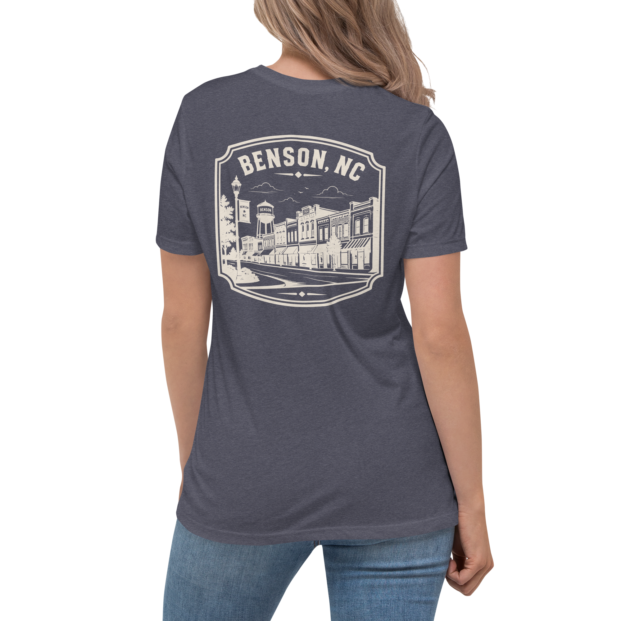 Benson NC - Downtown - Women's Relaxed T-Shirt