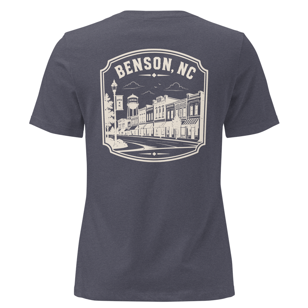 Benson NC - Downtown - Women's Relaxed T-Shirt