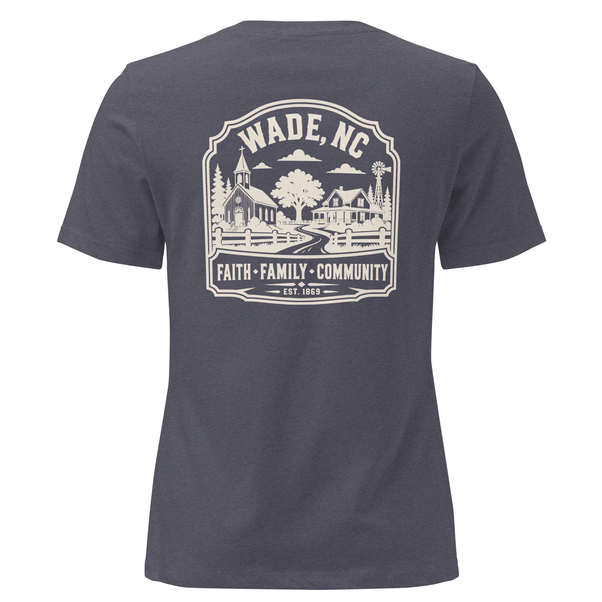 Wade NC - Faith Family Community- Women's Relaxed T-Shirt