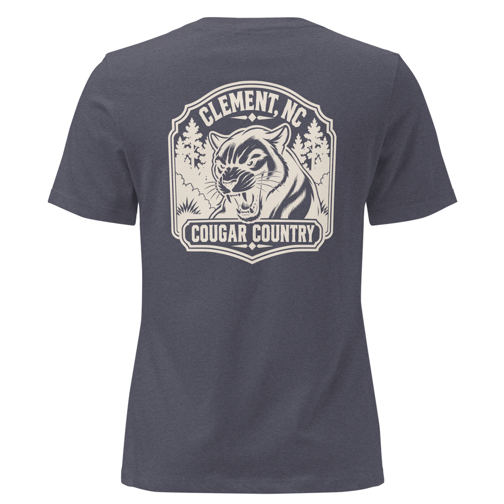 Clement NC - Cougar Country- Women's Relaxed T-Shirt