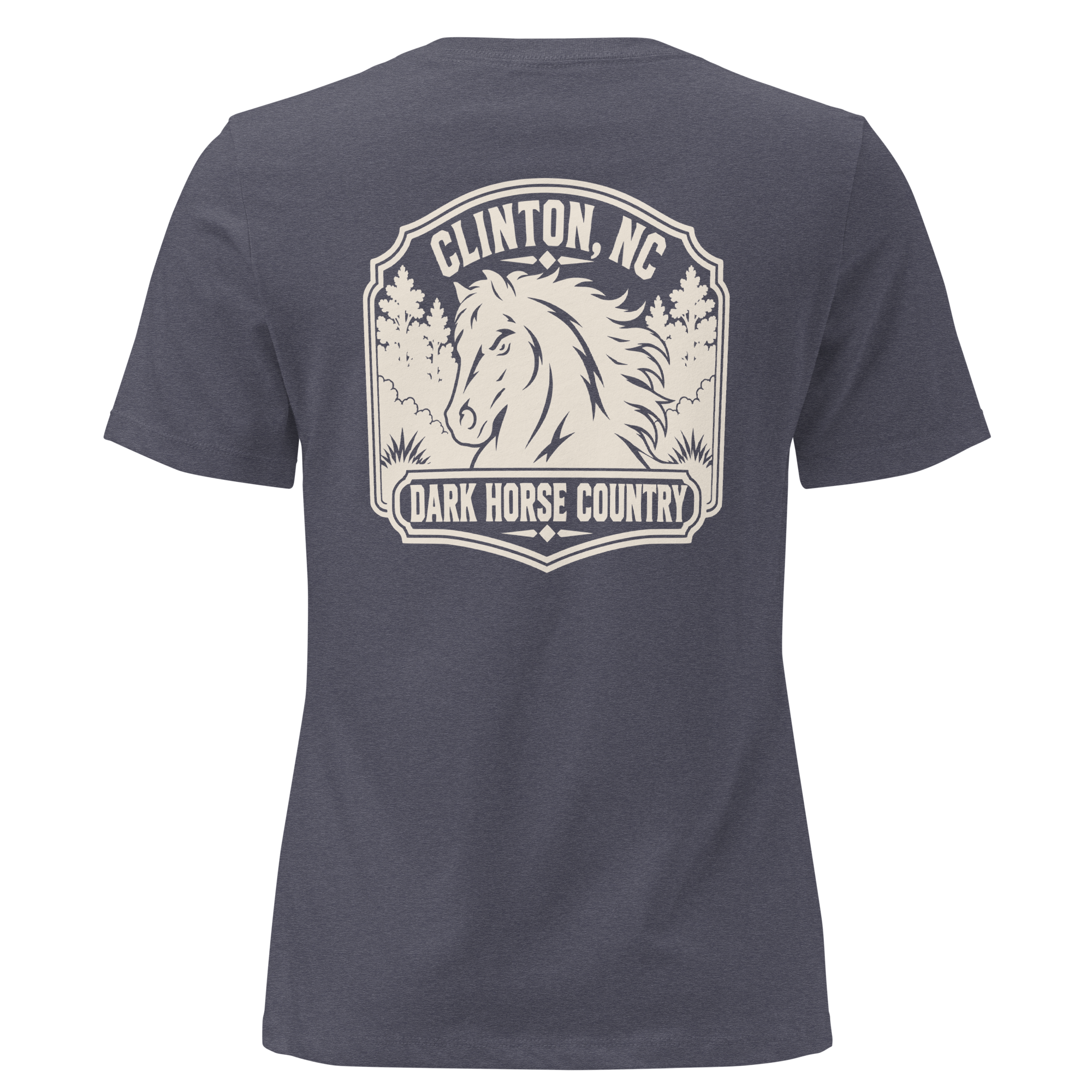 Clinton NC - Dark Horse Country- Women's Relaxed T-Shirt