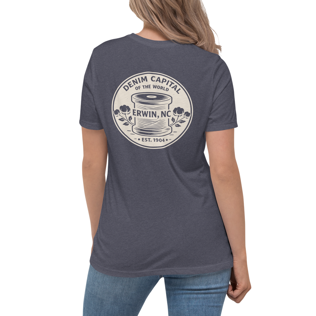 Erwin NC - Denim Capital- Women's Relaxed T-Shirt