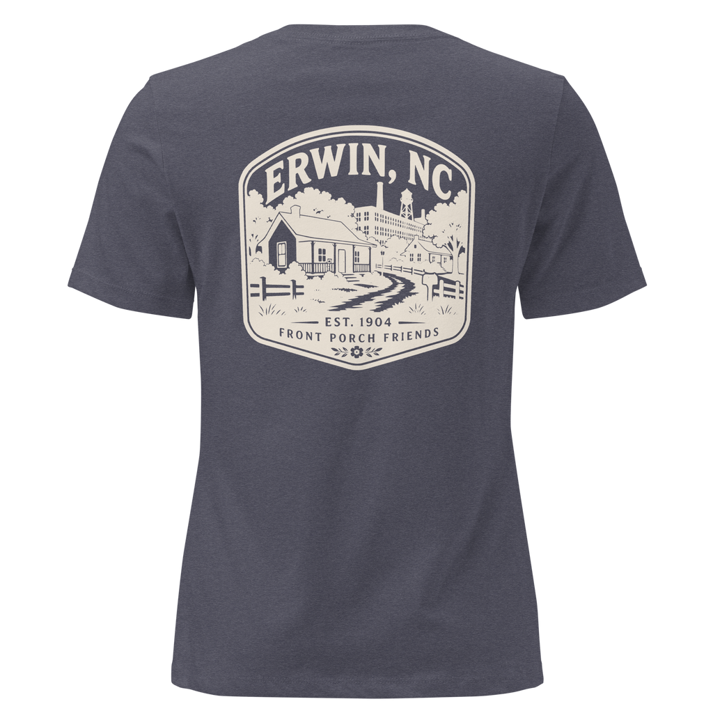 Erwin NC - Mill Town- Women's Relaxed T-Shirt