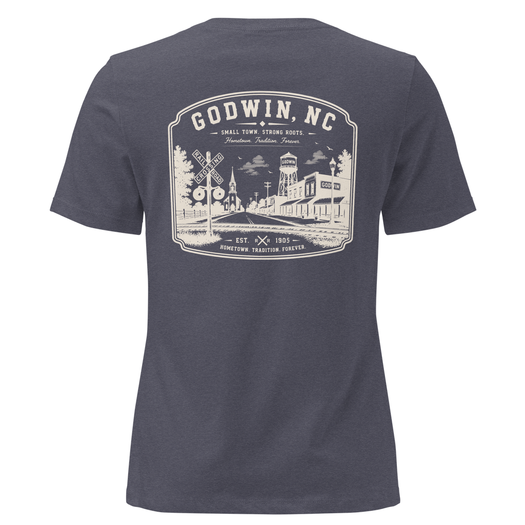 Godwin NC - Small Town Roots- Women's Relaxed T-Shirt