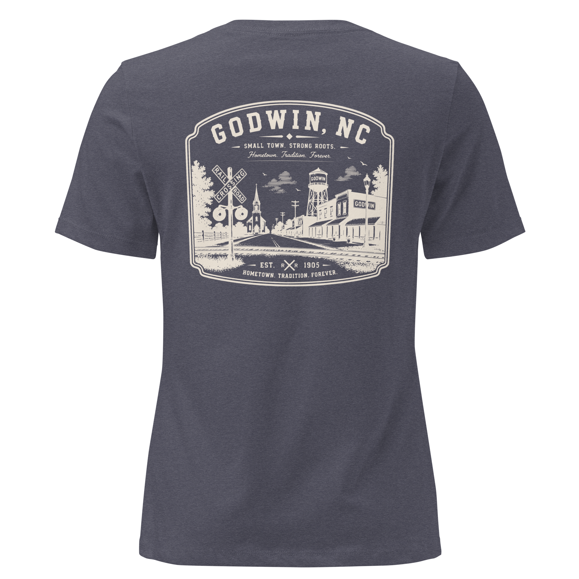 Godwin NC - Small Town Roots- Women's Relaxed T-Shirt