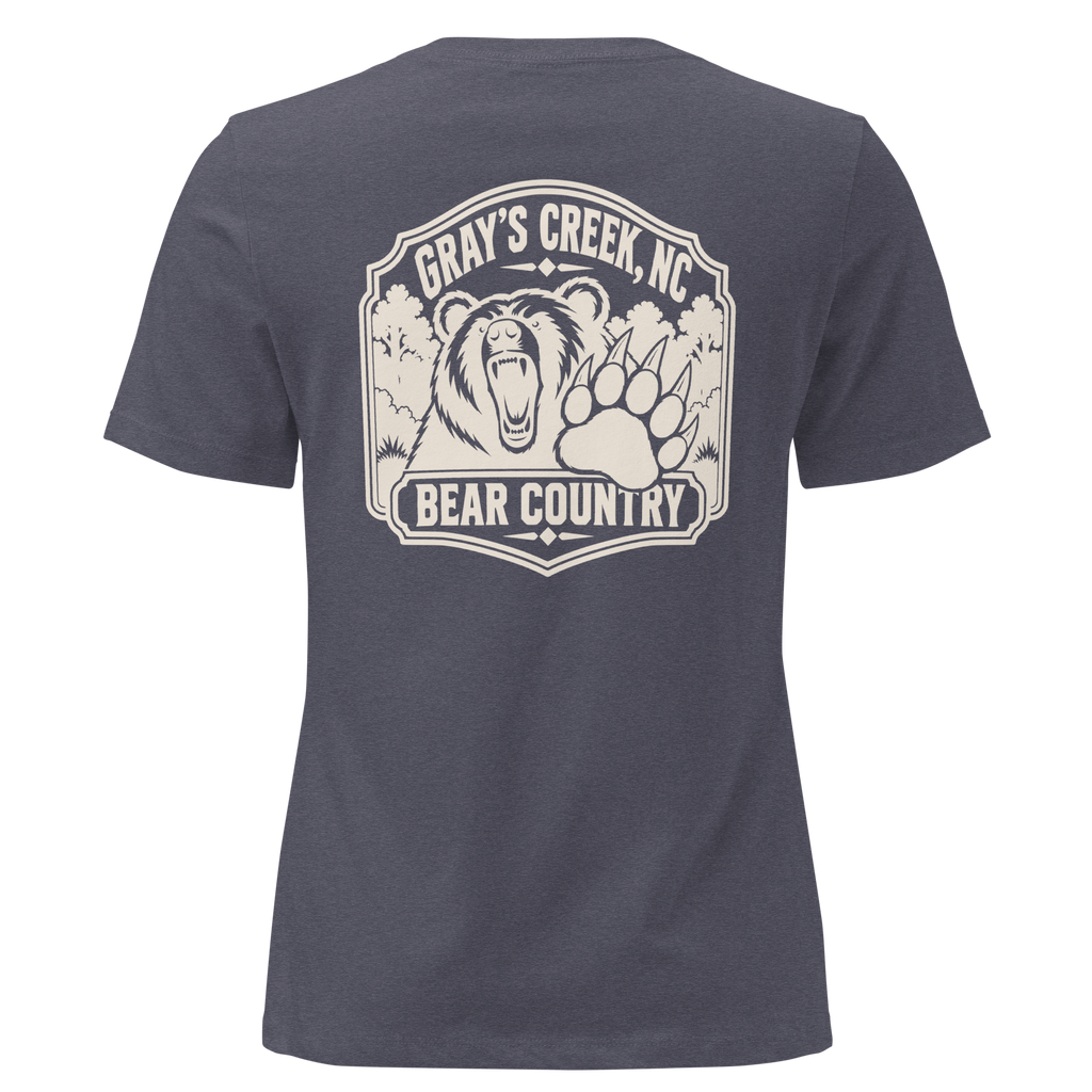 Gray's Creek NC - Bear Country- Women's Relaxed T-Shirt