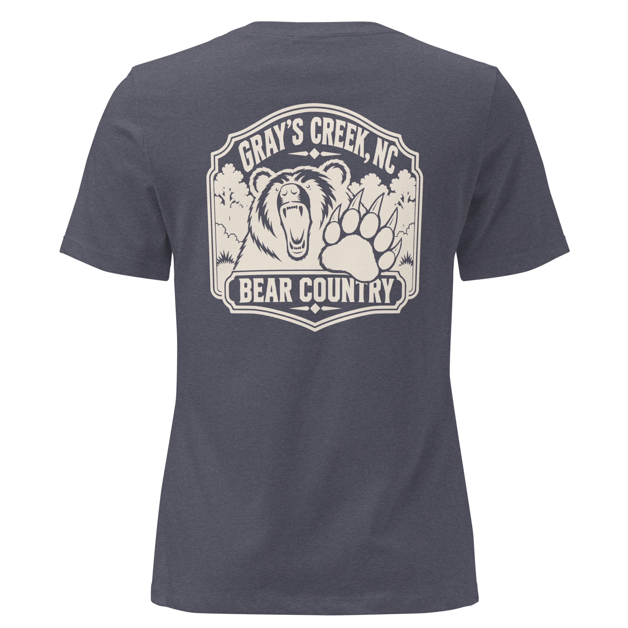Gray's Creek NC - Bear Country- Women's Relaxed T-Shirt