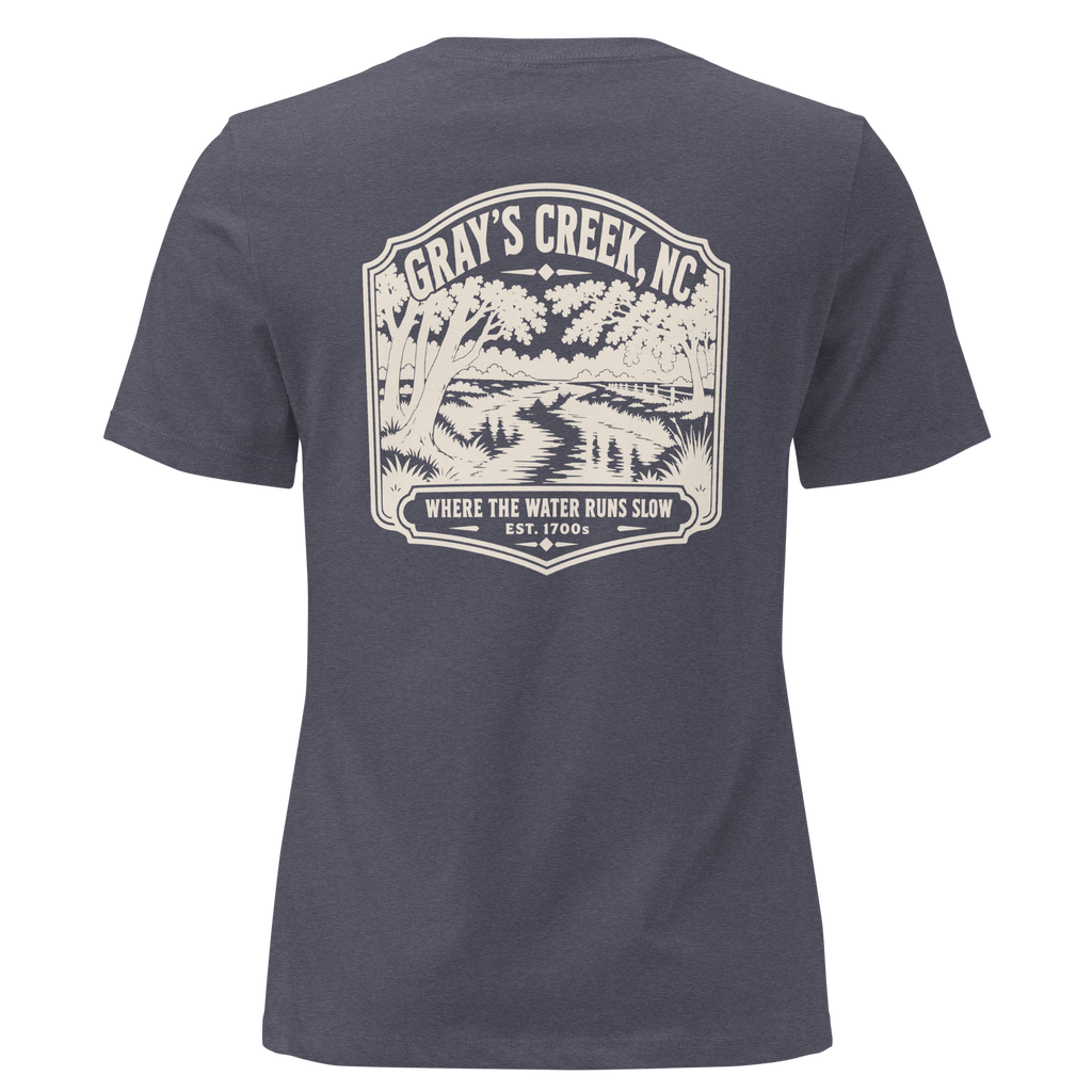 Gray's Creek NC - The Creek- Women's Relaxed T-Shirt