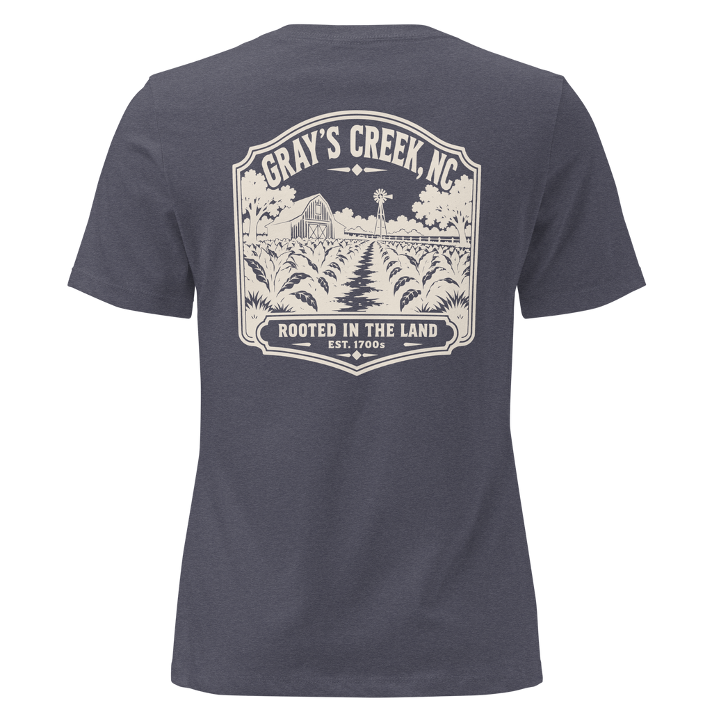 Gray's Creek NC - Rooted- Women's Relaxed T-Shirt